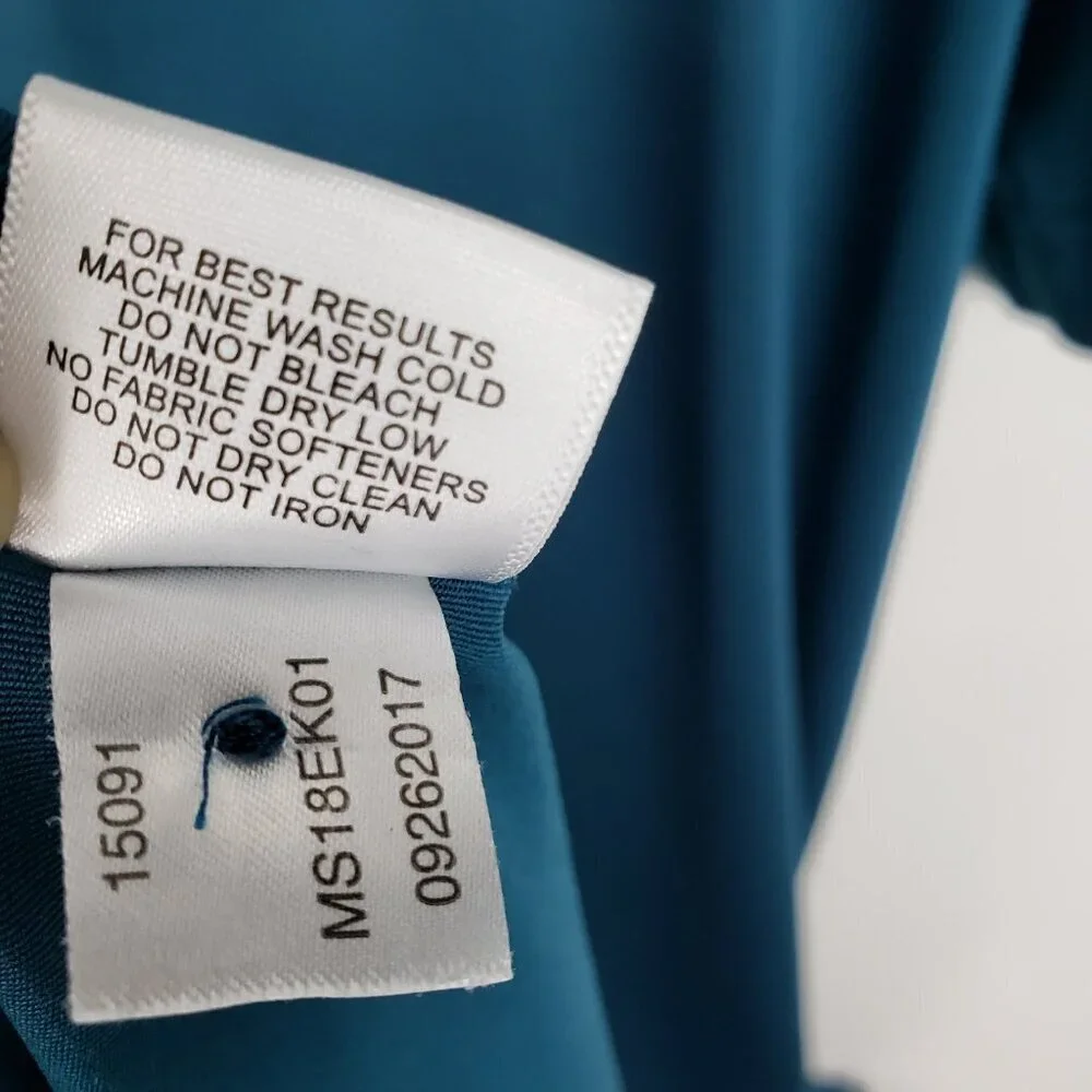 Peter Millar Summer Comfort Polo Shirt L Teal Ridge at Back Brook Golf Mens
